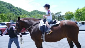 榛名湖の乗馬体験