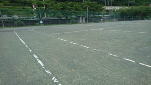小野上温泉テニスコートのオムニコート